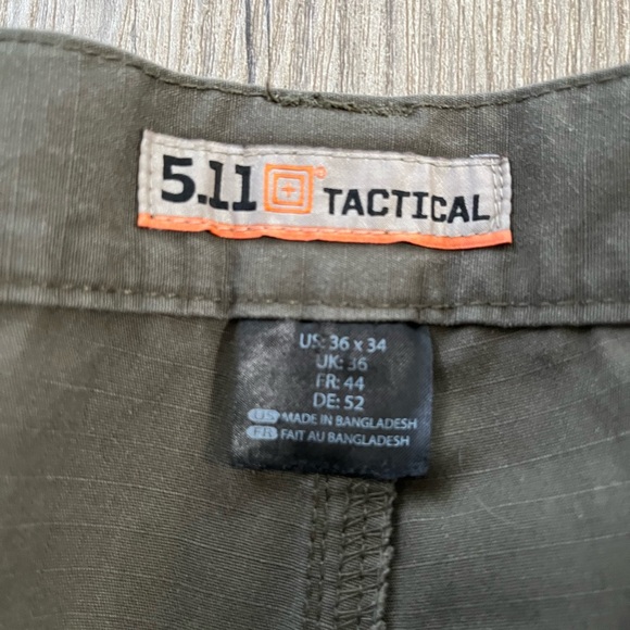 5.11 Tactical Mens TACLITE Pro Ripstop Cargo Pant 36X34 Style 74273 Green/Olive - Picture 3 of 8
